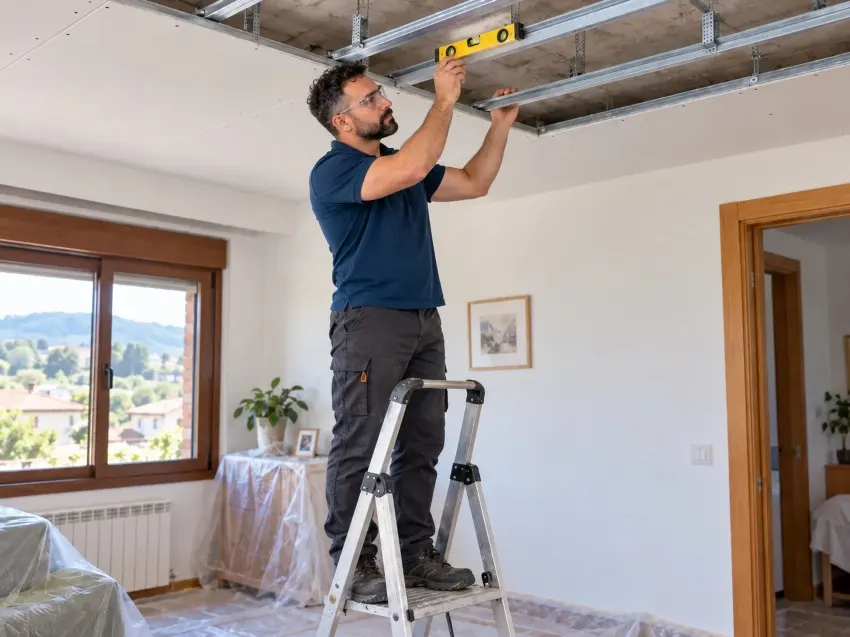 Instalación y acabado de falso techo
